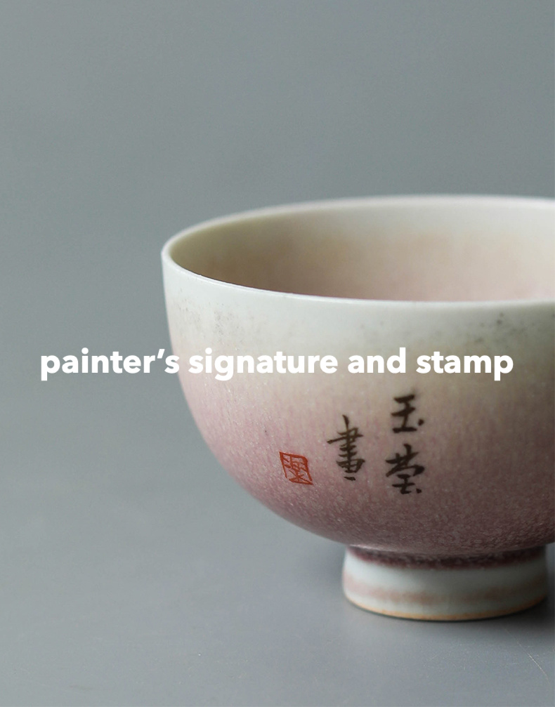 Premium Blossom Peony Porcelain Tea Cup 100ml