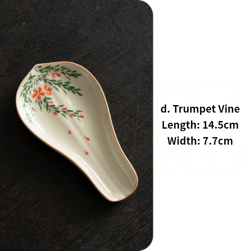 Flower Tea Leaf Scoop, 8 Styles Optional