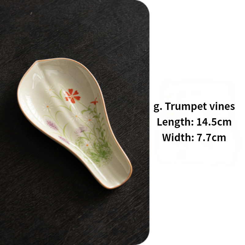 Flower Tea Leaf Scoop, 8 Styles Optional