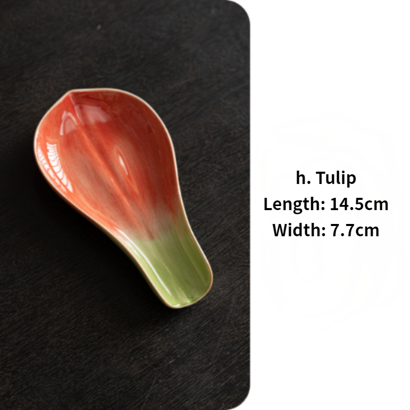 Flower Tea Leaf Scoop, 8 Styles Optional