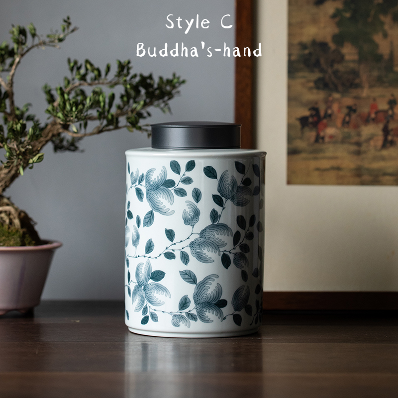 Flaming Phoenix Large Volume Tea Caddy