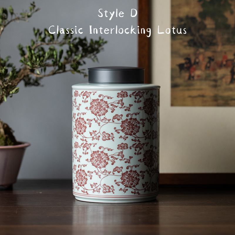 Flaming Phoenix Large Volume Tea Caddy