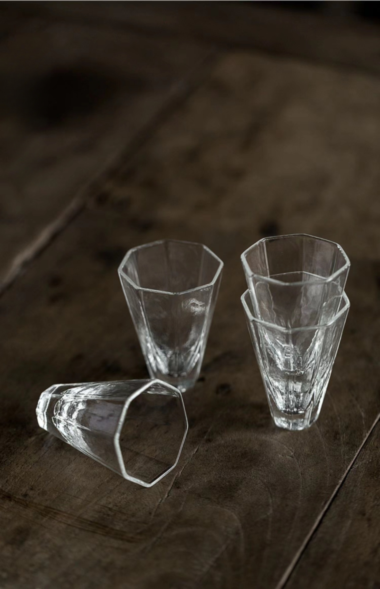 Octangular Glass Cup, Japanese Style Kungfu Tea Cup 60ml