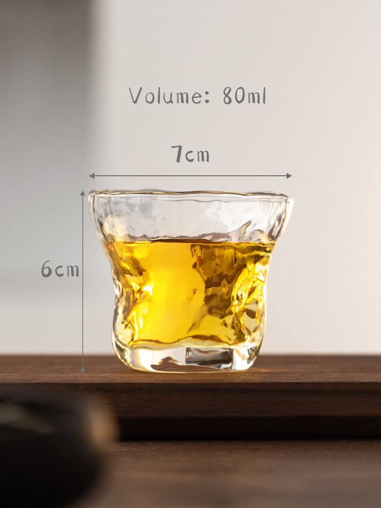 Irregular Shape Glass Cup 80ml