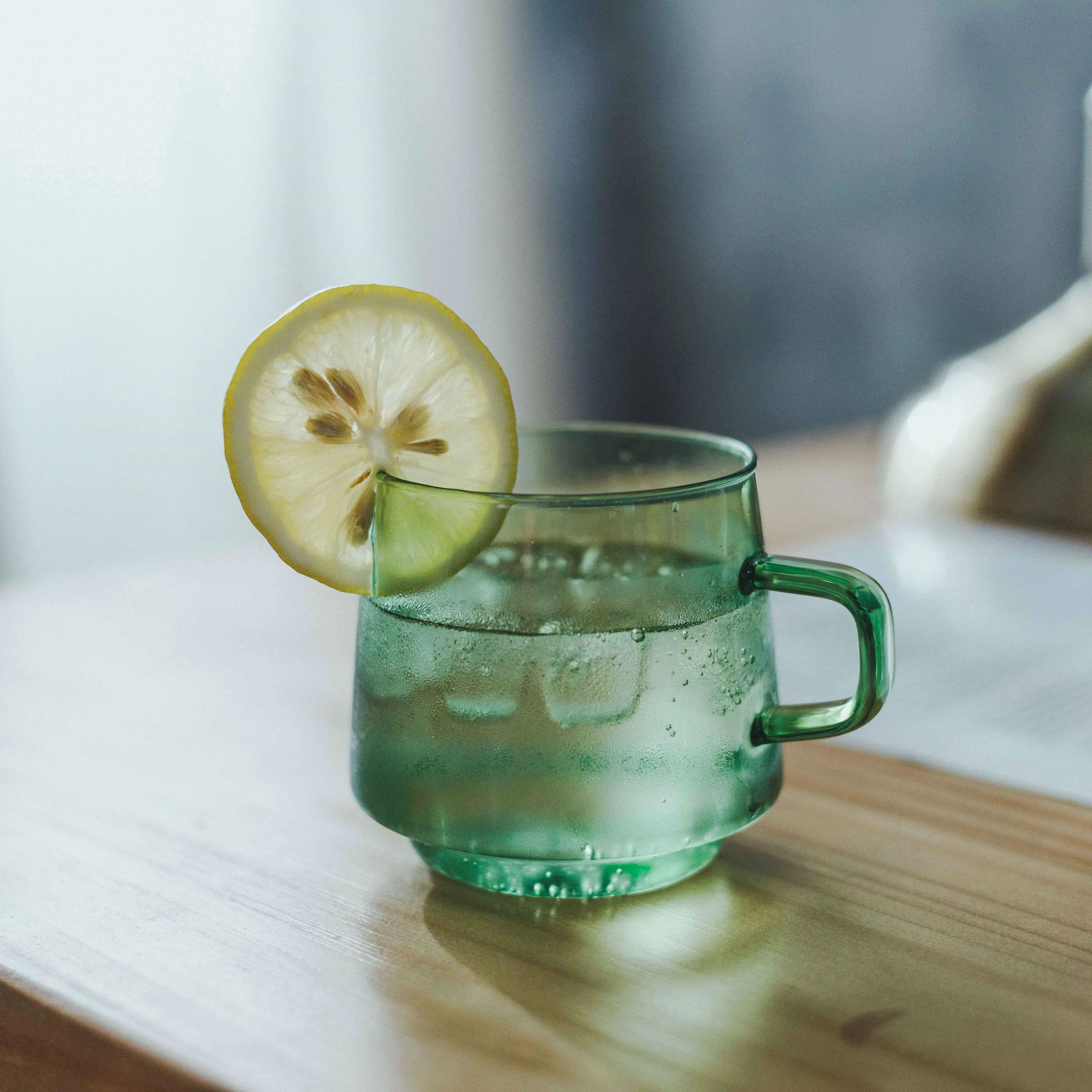 Mint Green Glass Mug 340ml