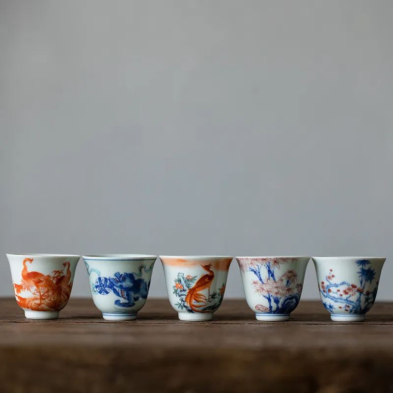 Traditional Chinese Style Tea Cup 100ml, Kung Fu Tea Cups Set