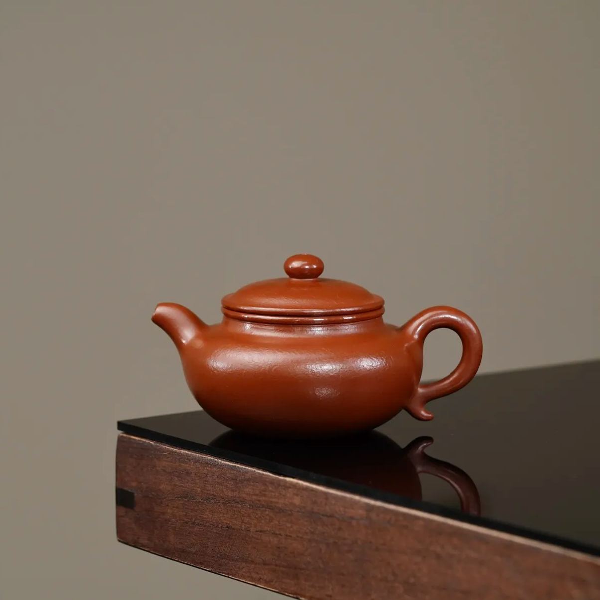 the "Drum", Yixing Purple Clay (Zisha) Teapot, Handmade Kungfu Teapot 160ml