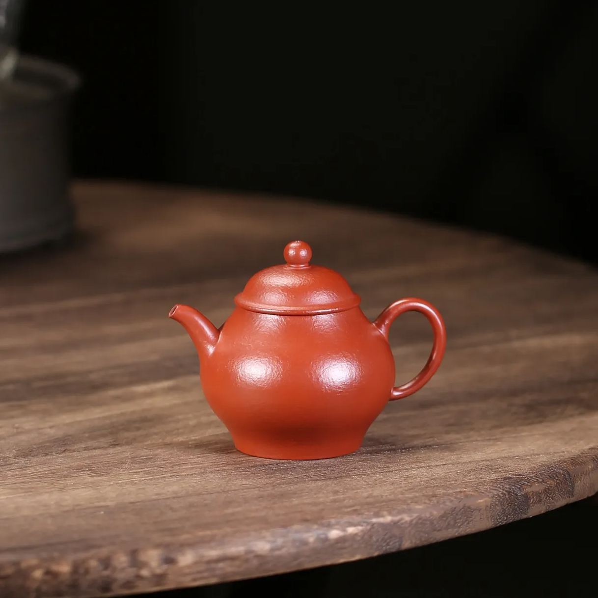 the "Olive", Yixing Purple Clay (Zisha) Teapot, Handmade Gongfu Tea 120ml