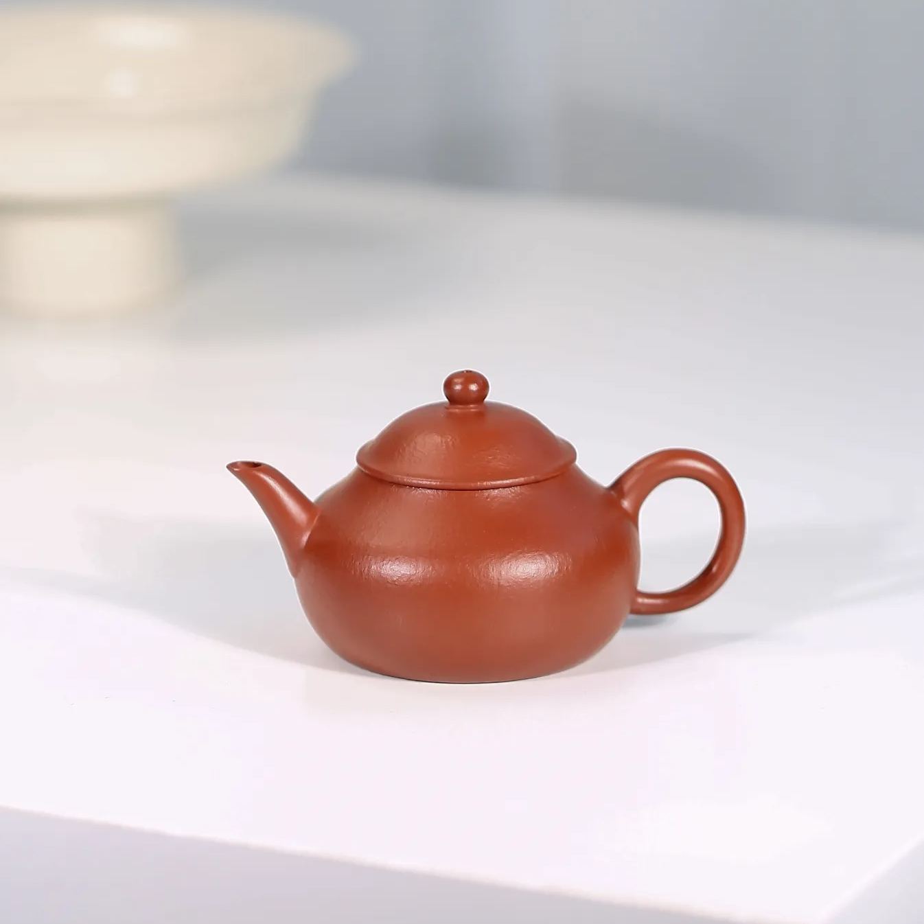 the "Conical Hat", Yixing Purple Clay (Zisha) Teapot, Handmade Gongfu Tea 130ml