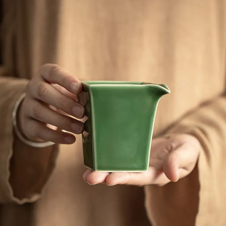 Green Celadon Quadrilateral Pitcher 200ml