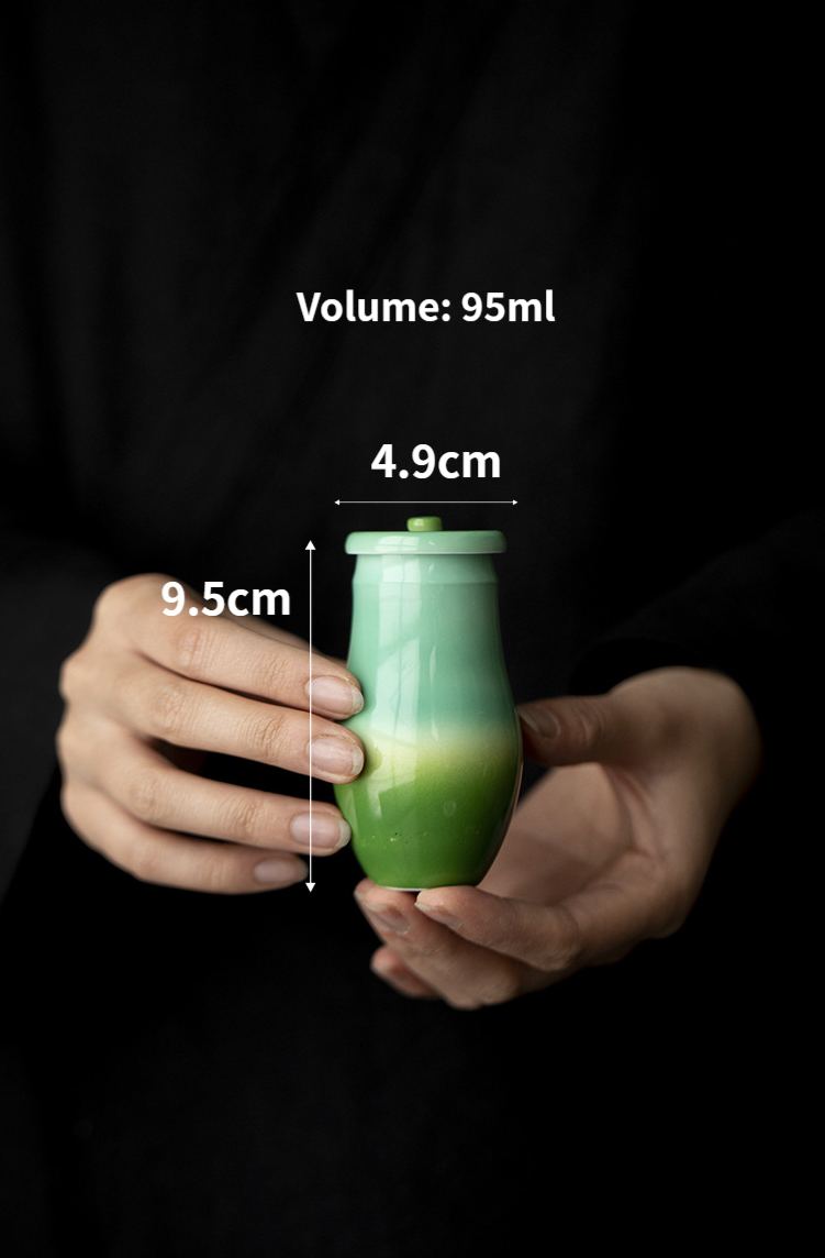 Gradient Green Mini Tea Canister 95ml