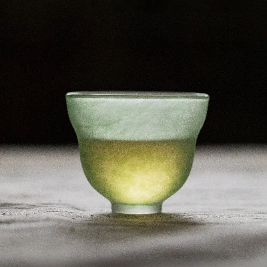 [Copy]Green Frosted Glass Cup 150ml