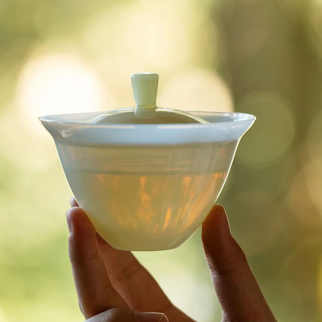 Yellow Jade Glass Gaiwan 150ml