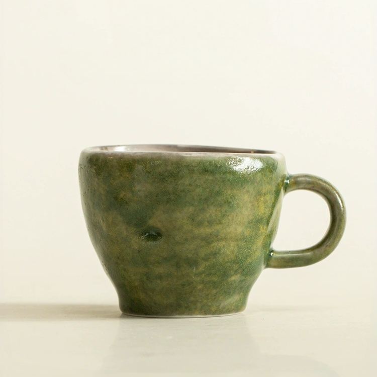 Shino Green Ceramic Mugs