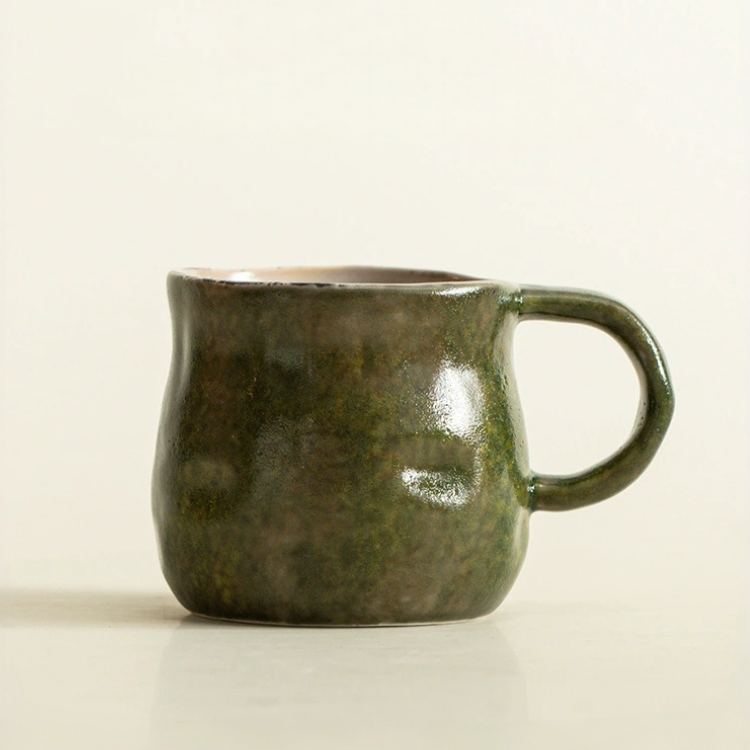 Shino Green Ceramic Mug 220ml