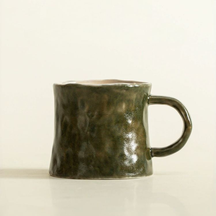 Shino Green Ceramic Mug 210ml