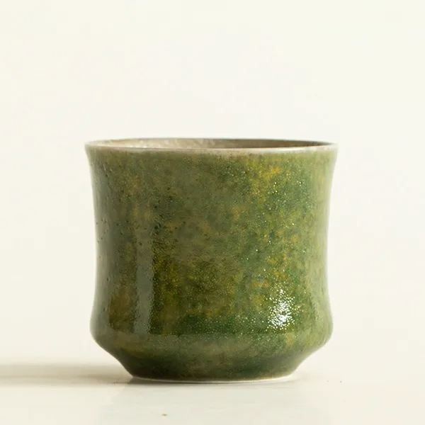 Shino Green Ceramic Fair Cup 175ml