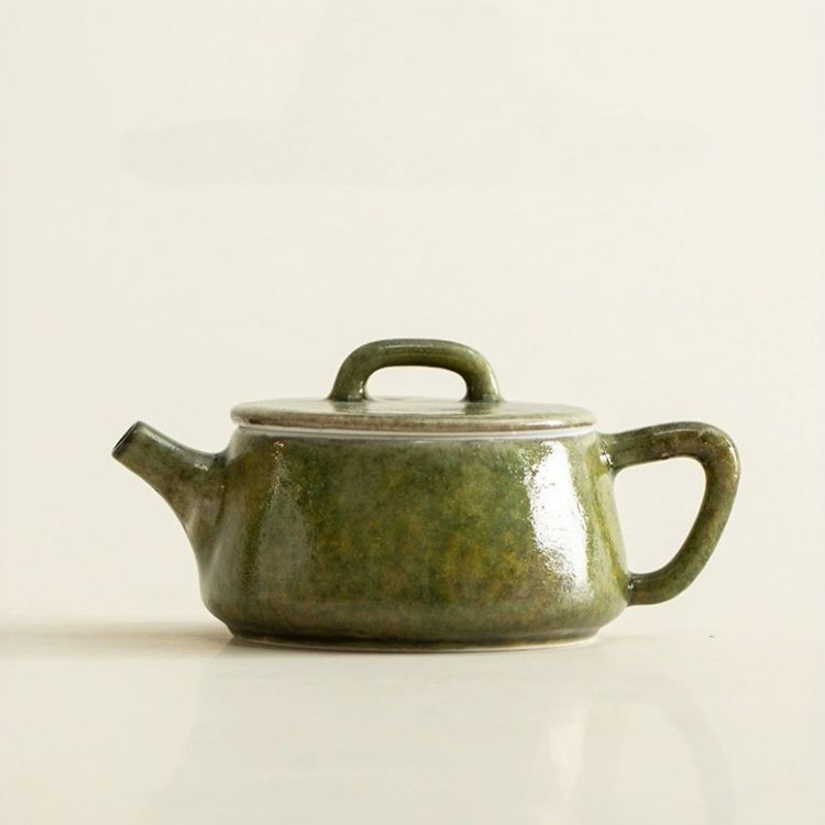 Shino Green Teapot