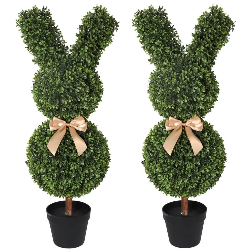 Luxury Easter Bunny Topiary (Set of 2)