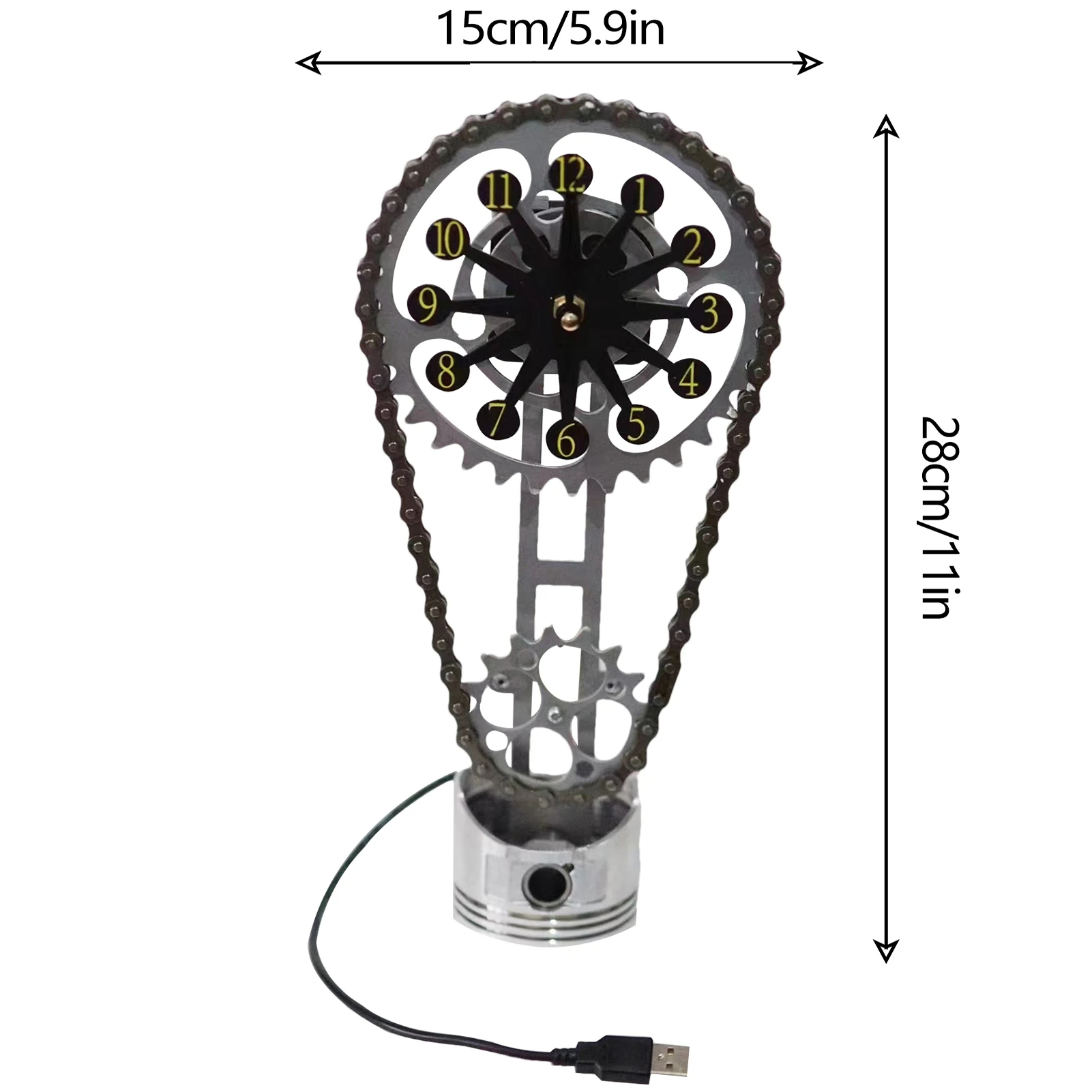 🎁MEGA SALE 50% OFF🔥MOTORIZED ROTATING CHAIN CLOCK