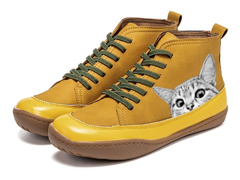 2023 Dámské boty New Comfort Cat Print
