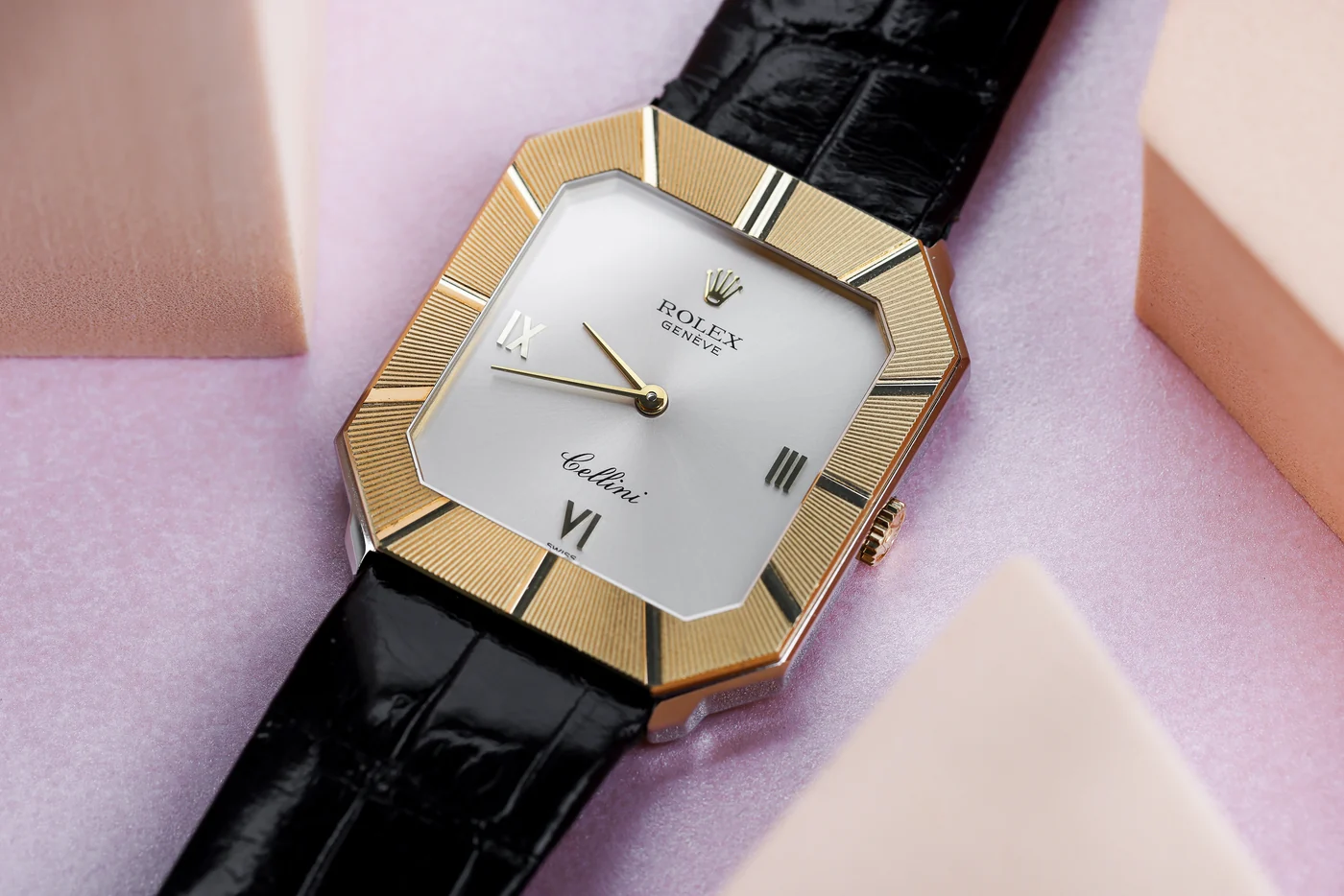Nuovo fondo di magazzino: Rolex Cellini | Ref. 4150 | Oro bianco e oro giallo 18K | 28,5 mm | Anni '80