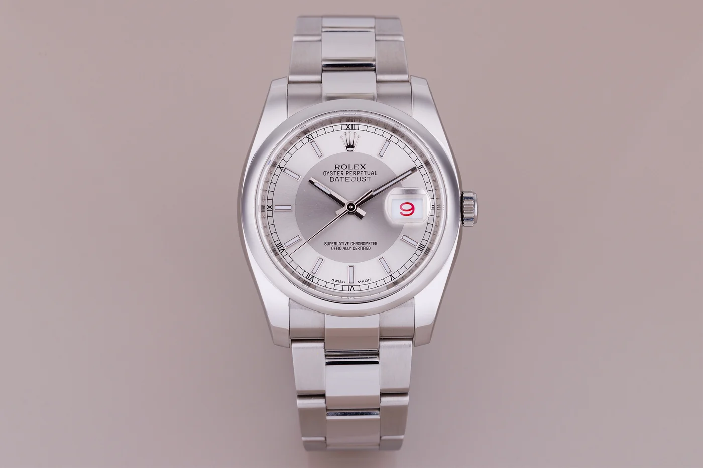 Rolex Datejust 36 | Ref. 116200 | Quadrante Argento | Cassa in Acciaio Inossidabile | Data Roulette | Anni 2010
