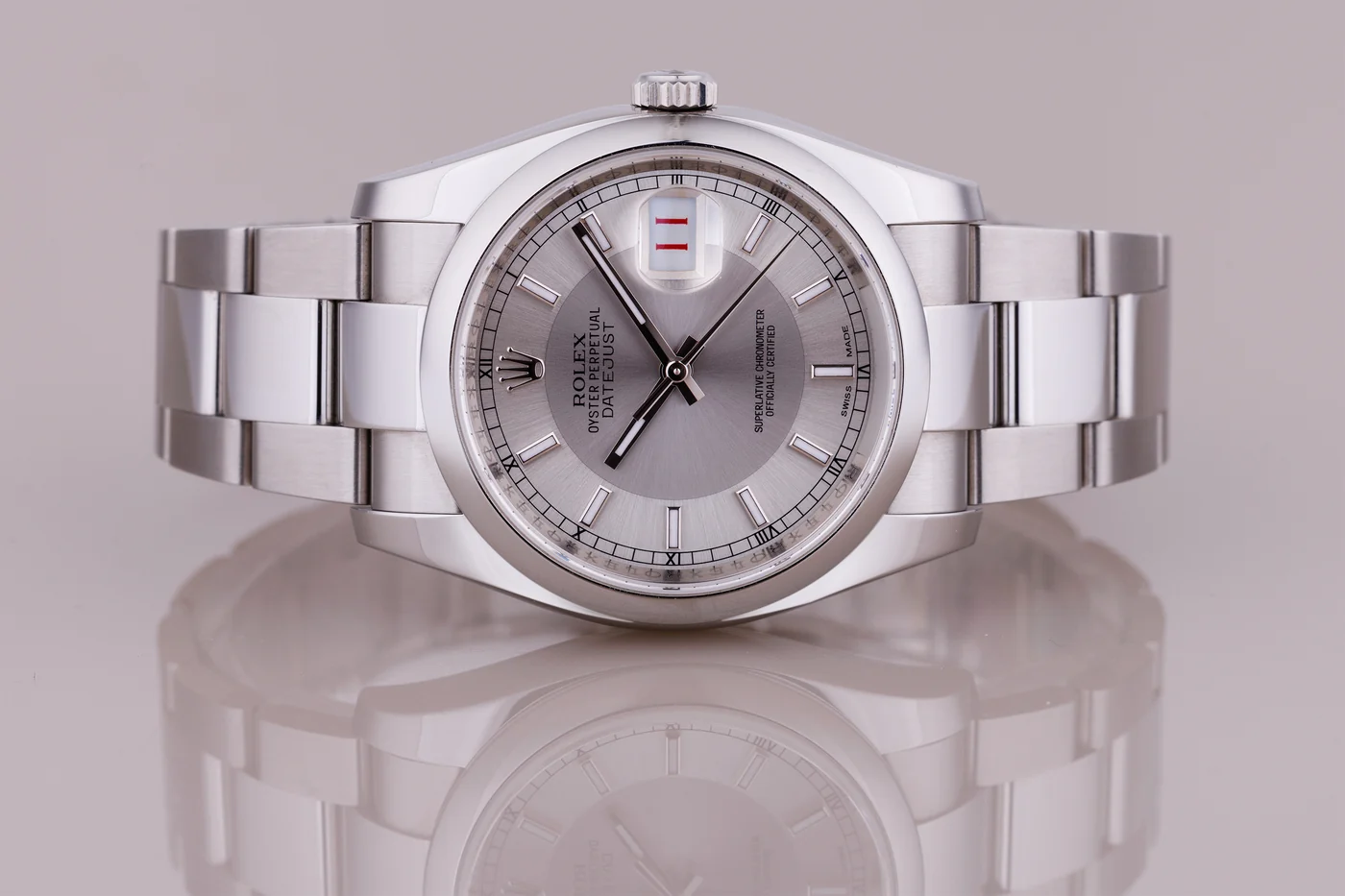 Rolex Datejust 36 | Ref. 116200 | Quadrante Argento | Cassa in Acciaio Inossidabile | Data Roulette | Anni 2010