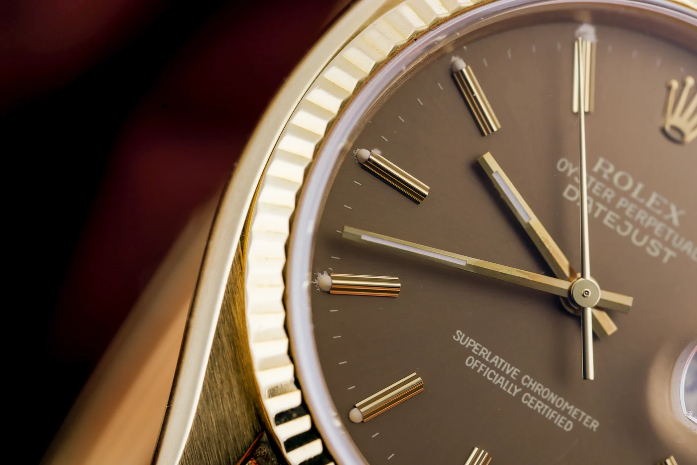 Rolex Datejust | Ref. 16018 | Quadrante champagne bronzo “Ghost” | Oro giallo 18K | 1979