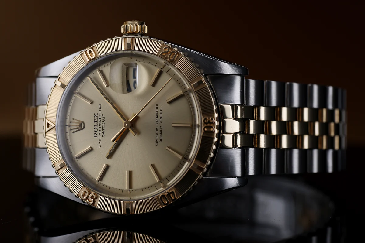 Rolex DateJust Turn-O-Graph | Ref. 1625 | Acciaio inossidabile e oro giallo 18K | Con scatola e documenti originali | 1971