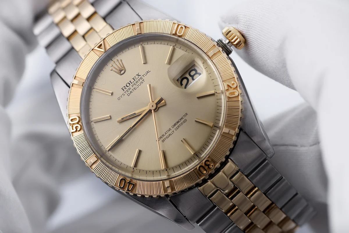 Rolex DateJust Turn-O-Graph | Ref. 1625 | Acciaio inossidabile e oro giallo 18K | Con scatola e documenti originali | 1971