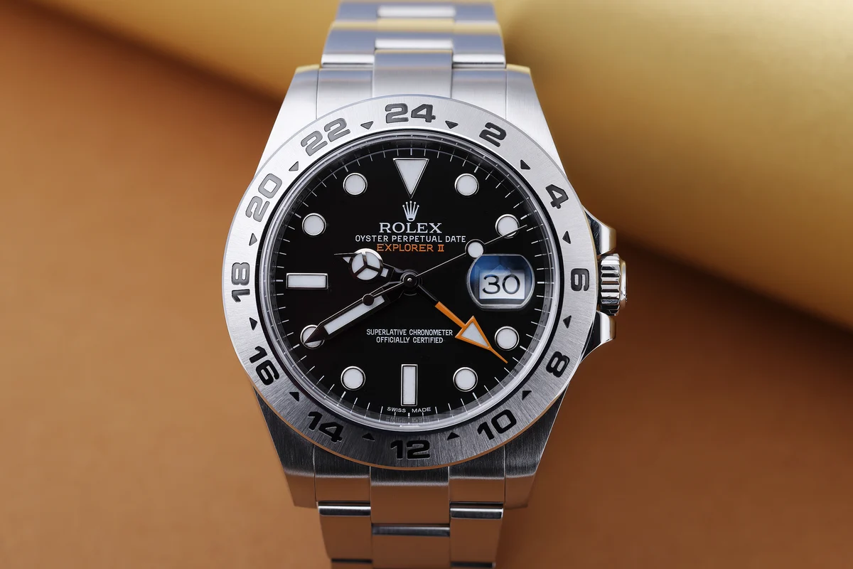 Rolex Explorer II | REF. 216570 | Quadrante nero | Acciaio inossidabile | 2014 | Scatola e documenti originali