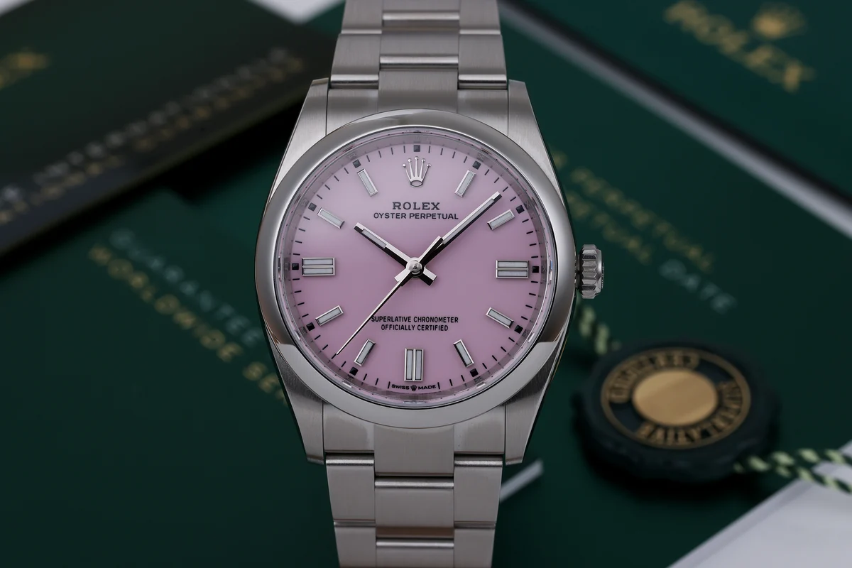 Rolex Oyster Perpetual 36 nuovo | REF. 126000 | Rosa Candy | Scatola e documenti completi | 2023 | Acciaio inossidabile