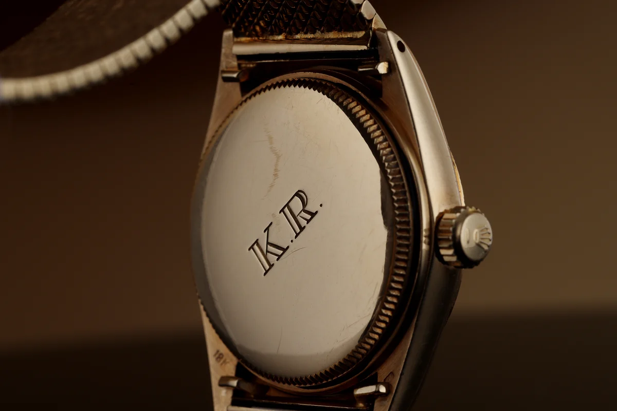 Rolex Oyster Perpetual raro – Quadrante Sultan Qaboos dell'Oman | REF. 6744 | Oro giallo 18K | 1973