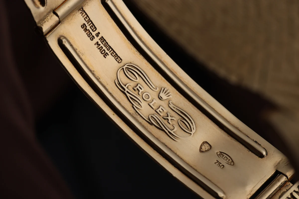 Rolex Oyster Perpetual raro – Quadrante Sultan Qaboos dell'Oman | REF. 6744 | Oro giallo 18K | 1973