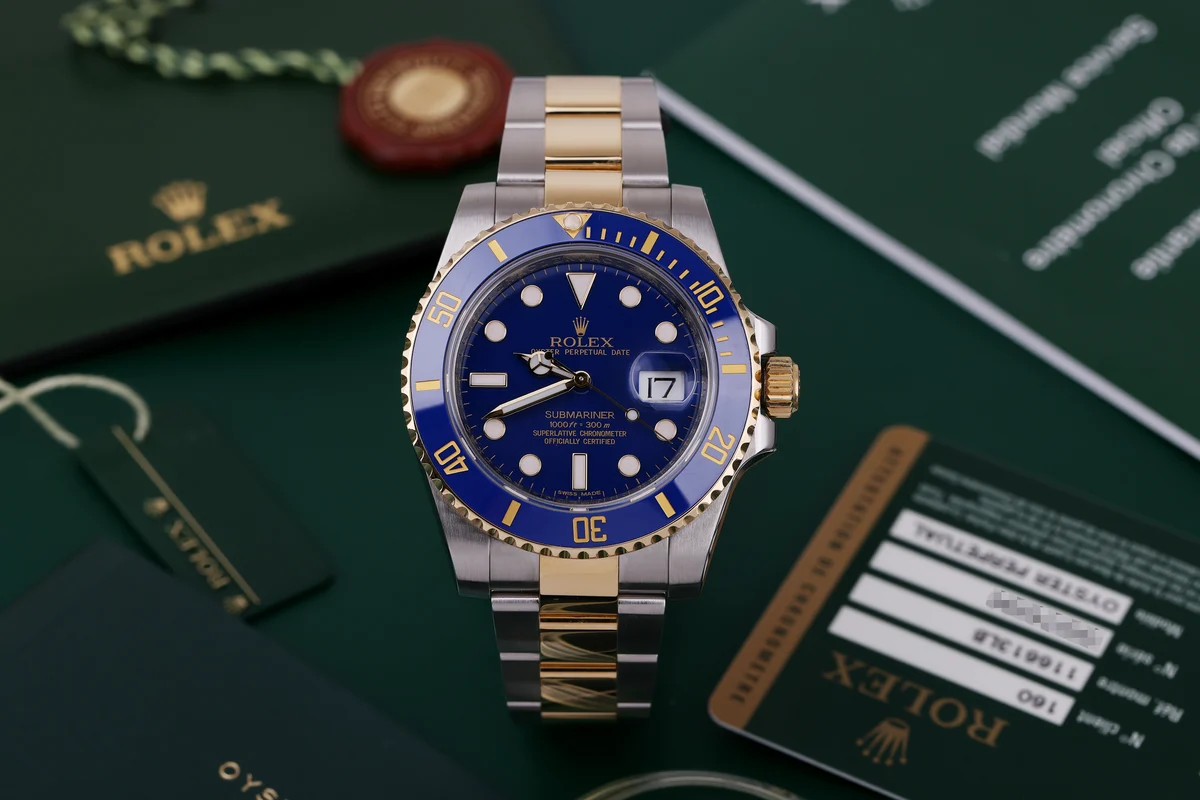 Rolex Submariner | Ref. 116613LB | Quadrante blu opaco | Acciaio inossidabile e oro giallo 18K | Scatola e documenti originali | 2013