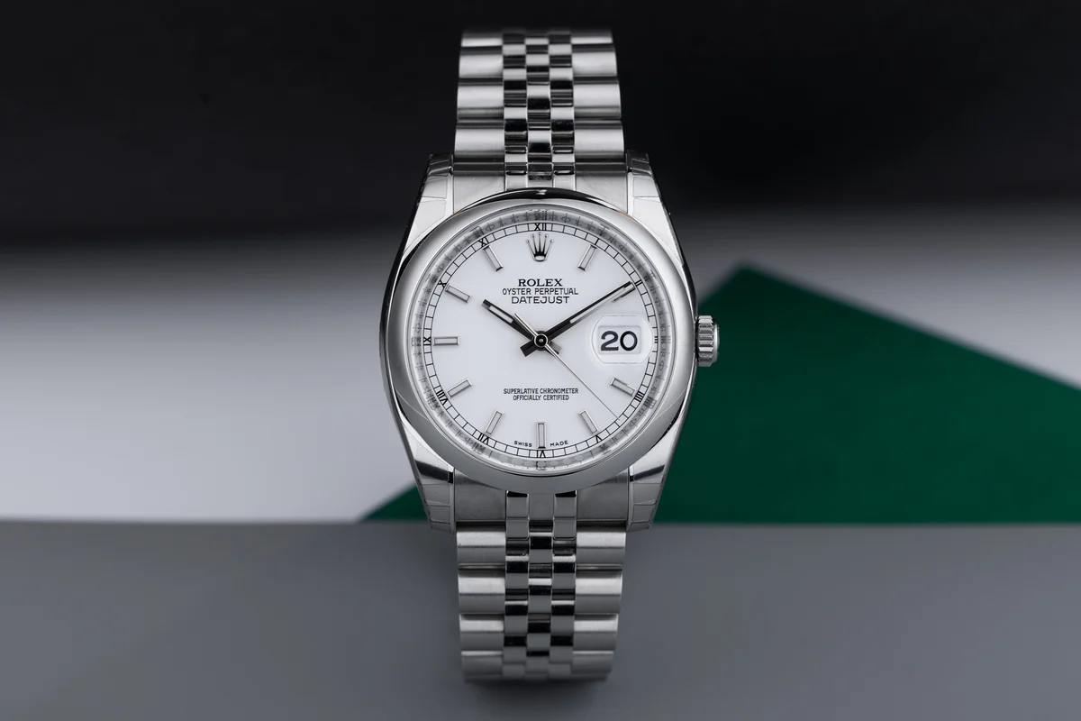Rolex Datejust nuovo | REF. 116200 | Quadrante bianco | Scatola e documenti originali | 2010 | Acciaio inossidabile