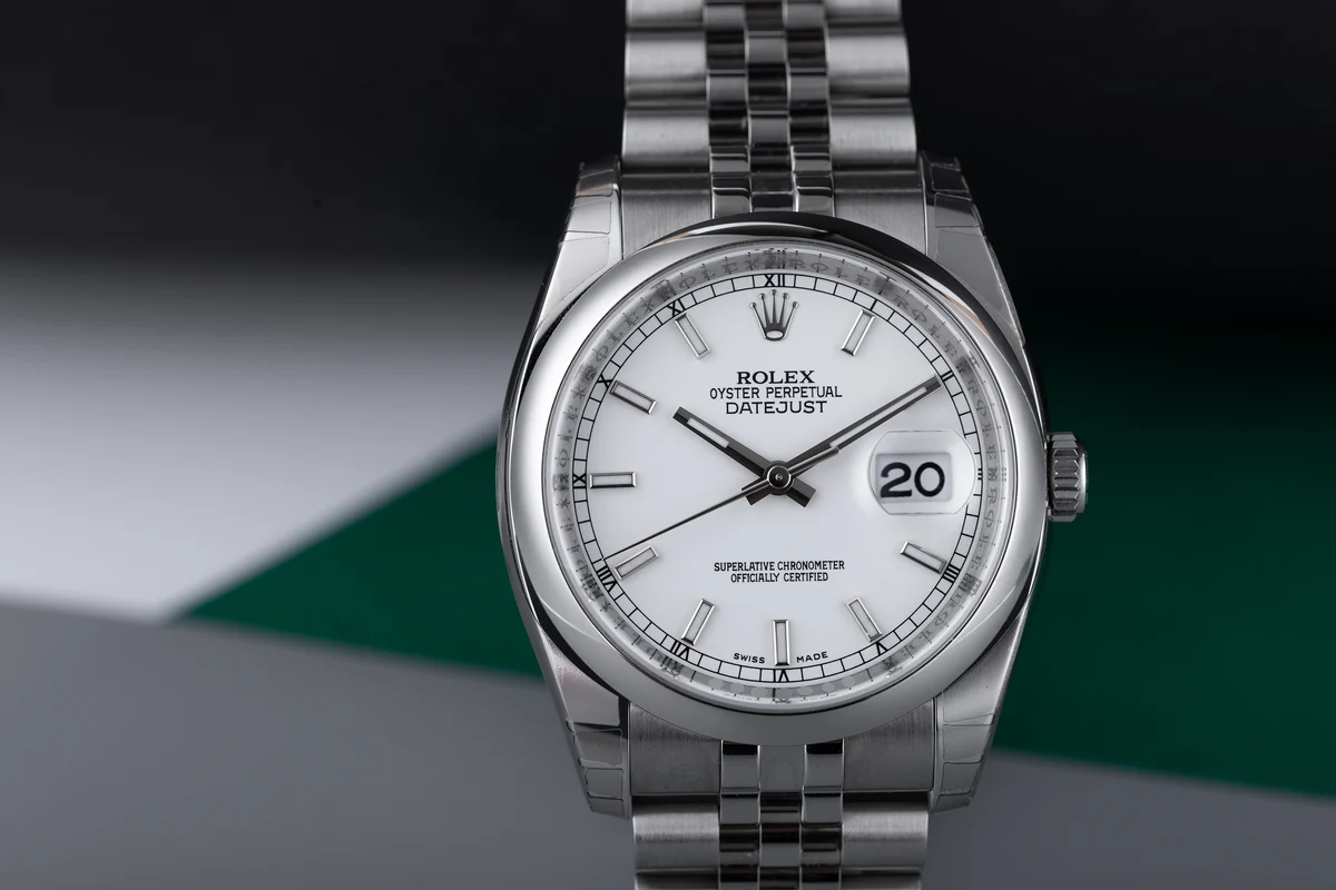 Rolex Datejust nuovo | REF. 116200 | Quadrante bianco | Scatola e documenti originali | 2010 | Acciaio inossidabile