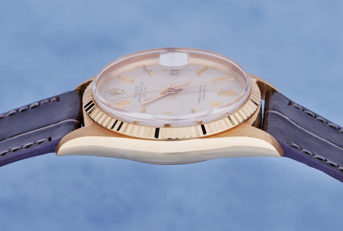 Rolex Datejust | Ref. 1601/8 | Quadrante argentato | 36 mm | Oro giallo 18 carati | 1968 | Con documentazione di manutenzione valida fino al 2023
