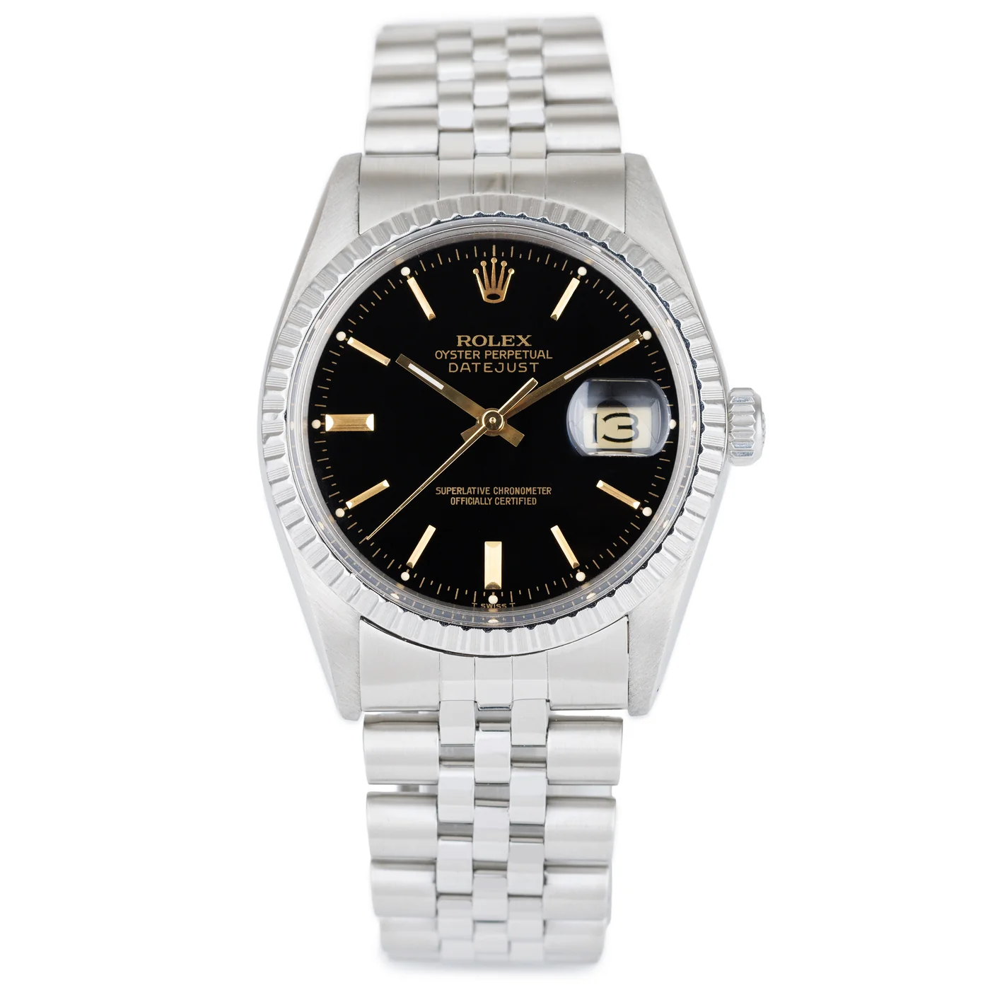 Rolex Datejust 36 | Ref. 16030 | Quadrante nero | Cassa in acciaio inox | Con scatola e documenti originali | 1978