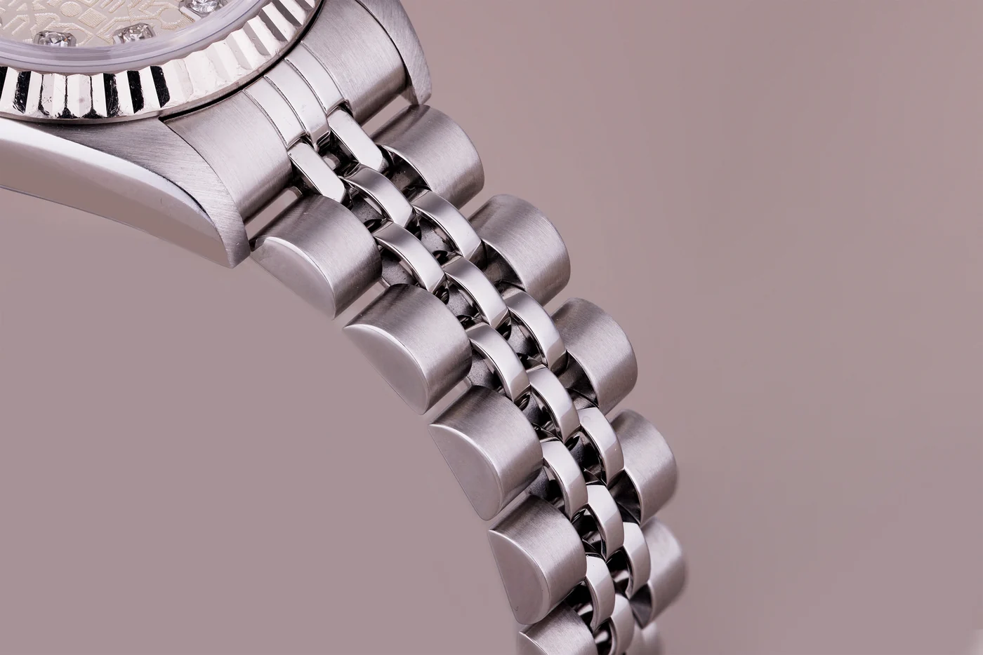 Rolex Lady-Datejust | Ref. 69174 | Quadrante Silver Jubilee con diamanti | 26 mm | Acciaio e lunetta in oro bianco 18 carati | 1997