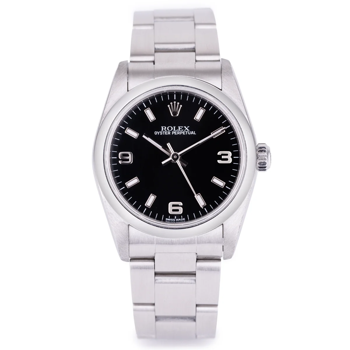 Rolex Oyster Perpetual 31 | Referenza: 77080 | Acciaio inossidabile | Quadrante nero | Anni 2000