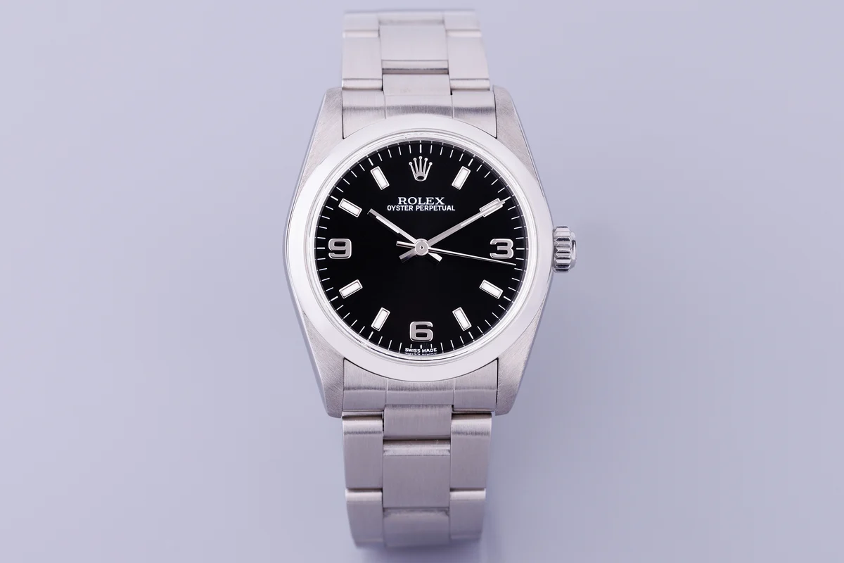 Rolex Oyster Perpetual 31 | Referenza: 77080 | Acciaio inossidabile | Quadrante nero | Anni 2000