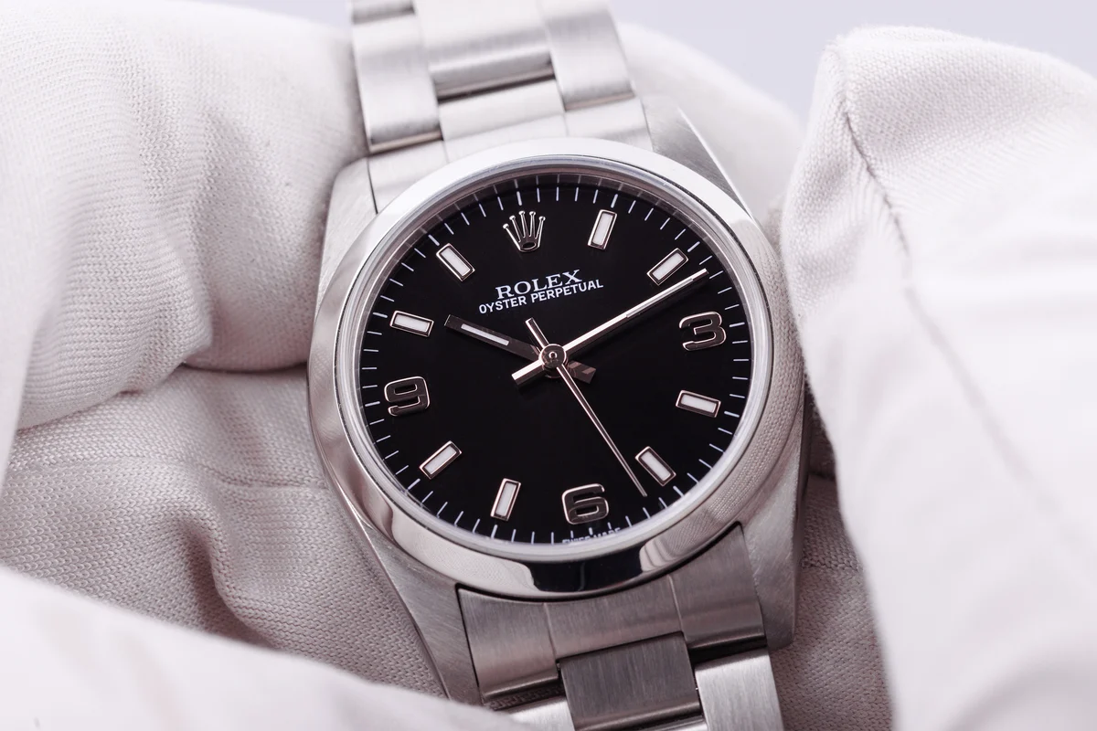 Rolex Oyster Perpetual 31 | Referenza: 77080 | Acciaio inossidabile | Quadrante nero | Anni 2000