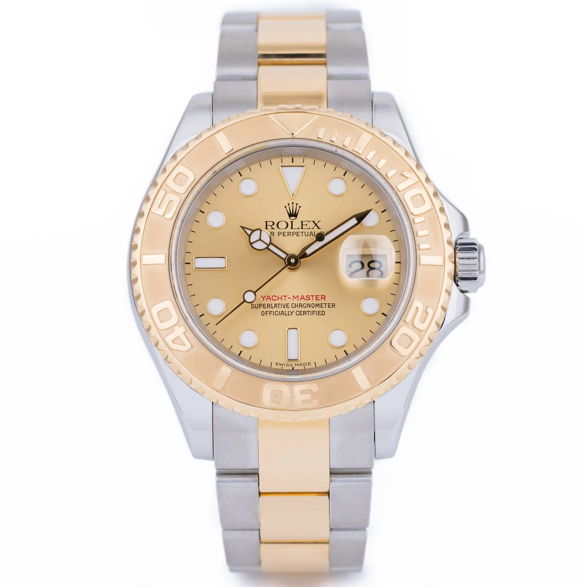 Rolex Yacht-Master 40 | REF. 16623 | Quadrante dorato | Acciaio inossidabile e oro giallo 18K