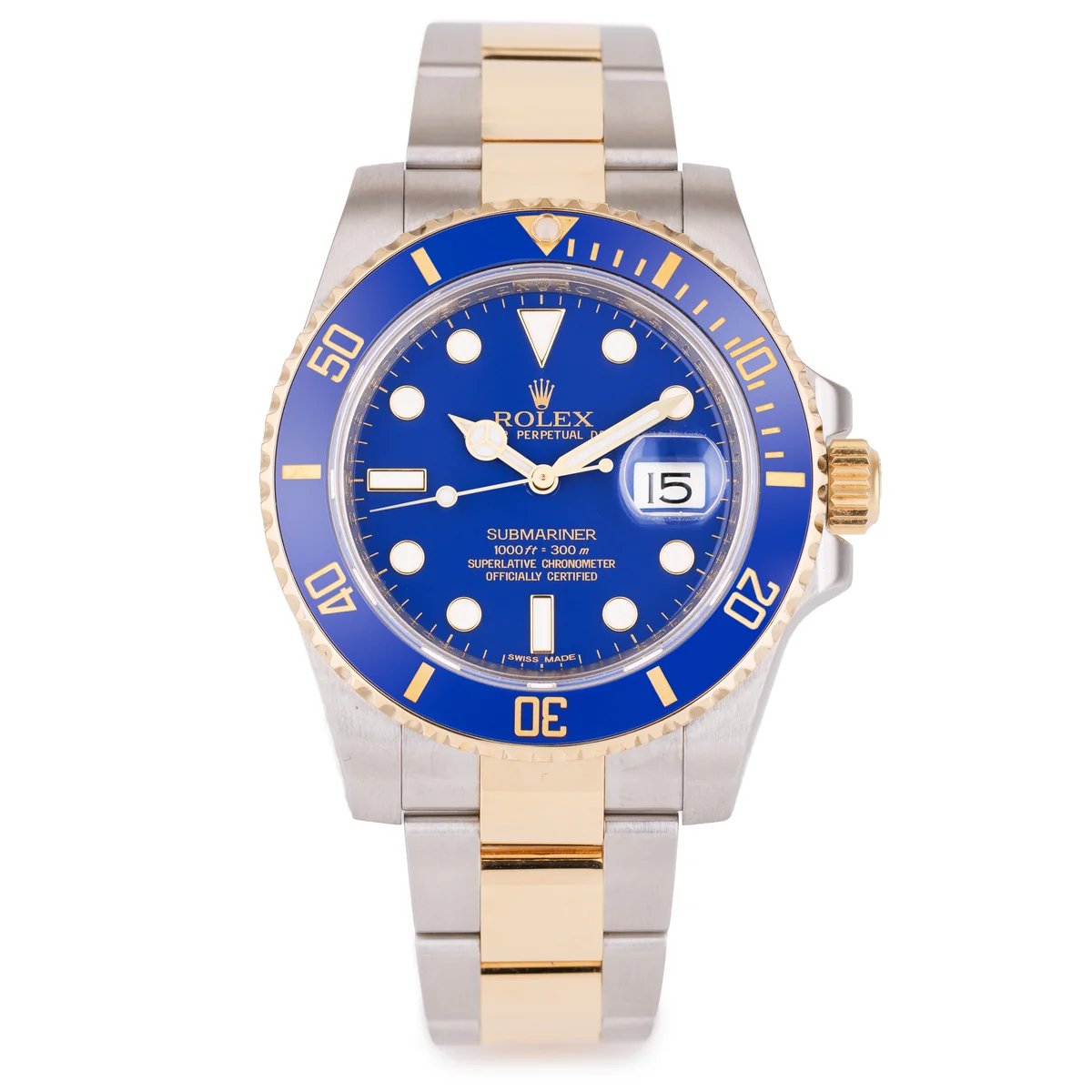 Rolex Submariner | Ref. 116613LB | Quadrante blu opaco | Acciaio inossidabile e oro giallo 18K | Scatola e documenti originali | 2013