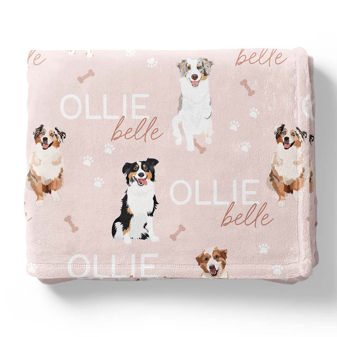 Sleep With Dog Personalized Blanket