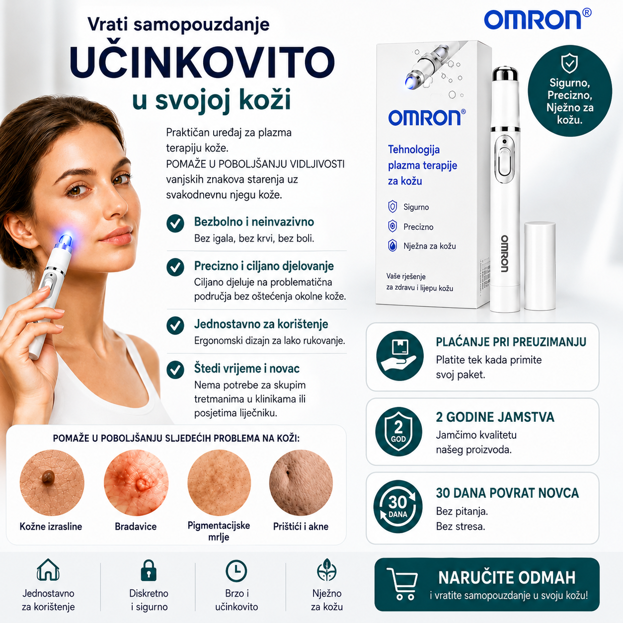 ✨ Omron™ 2026 nova generacija višenamjenske olovke za njegu kože – profesionalno rješenje za uklanjanje madeža i nepravilnosti na koži. Bezbolna i neinvazivna tehnologija bez ožiljaka za zdraviju i blistaviju kožu. Proizvedeno u SAD-u. ✨