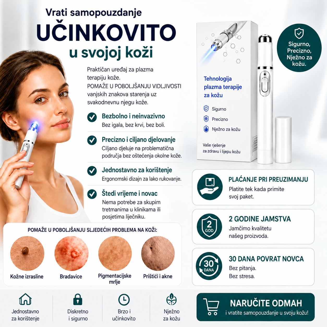 ✨ Omron™ 2026 nova generacija višenamjenske olovke za njegu kože – profesionalno rješenje za uklanjanje madeža i nepravilnosti na koži. Bezbolna i neinvazivna tehnologija bez ožiljaka za zdraviju i blistaviju kožu. Proizvedeno u SAD-u. ✨