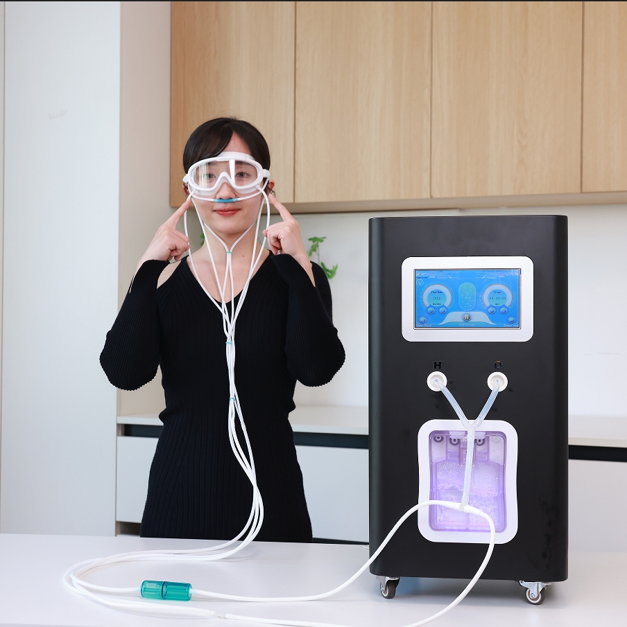 Goggle and earplug for hydrogen genrator